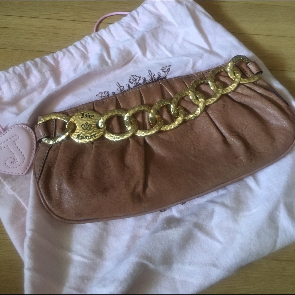 Juicy couture leather clutch